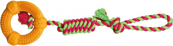Zabawka dla psa Trixie Denta Fun Pierścień na sznurze 41 cm d:12 cm (4047974331910) - Zdjęcie 2 Zabawka dla psa Trixie Denta Fun Pierścień na sznurze 41 cm d:12 cm (4047974331910) - obraz 2