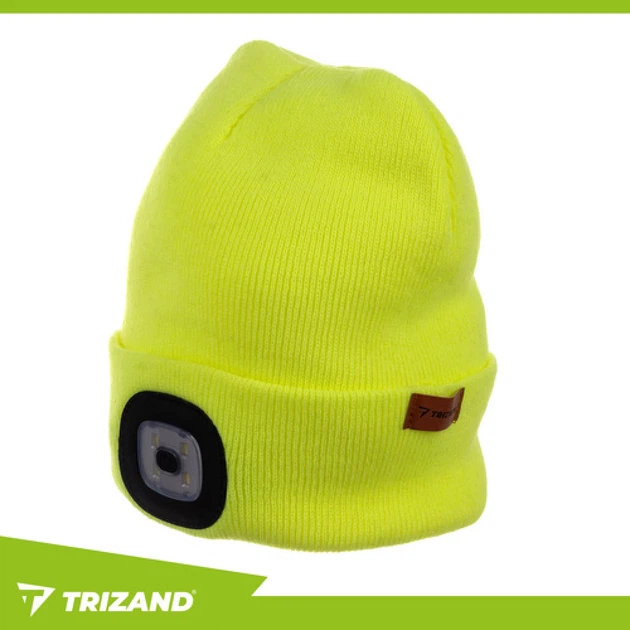 Шапка зимняя с фонариком Trizand Yellow (5900779947337) - Фото 3 Шапка зимняя с фонариком Trizand Yellow (5900779947337) - изображение 3