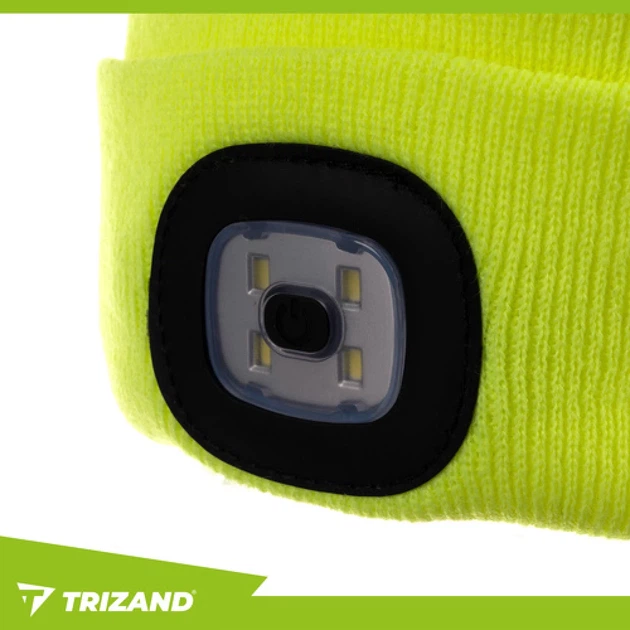 Шапка зимняя с фонариком Trizand Yellow (5900779947337) - Фото 5 Шапка зимняя с фонариком Trizand Yellow (5900779947337) - изображение 5