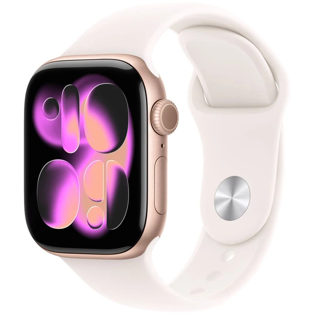 Смарт-годинник Apple Watch Series 11 GPS, 42mm, Rose Gold Aluminium, Light Blush Sport Band, S/M (Grade C) - Б/В - Фото 1 Смарт-годинник Apple Watch Series 11 GPS, 42mm, Rose Gold Aluminium, Light Blush Sport Band, S/M (Grade C) - Б/В - изображение 1