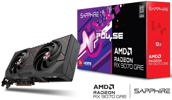 Видеокарта SAPPHIRE AMD Radeon RX 9070 12GB GRE PULSE GAMING OC (11354-01-20G) (GDDR6, 192 bit, PCI-E v5.0 x16) - изображение 5