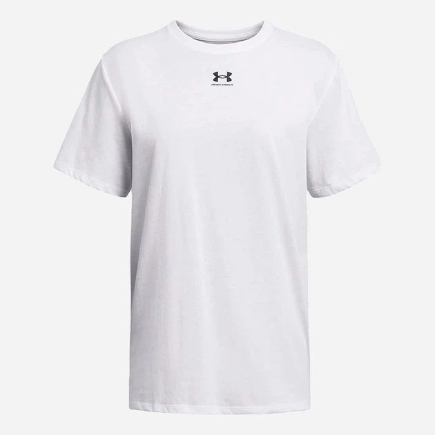 Футболка хлопковая оверсайз длинная женская Under Armour Campus Oversize Ss 1387193-100 XS Белая (2009000390190) - Фото 3 Футболка хлопковая оверсайз длинная женская Under Armour Campus Oversize Ss 1387193-100 XS Белая (2009000390190) - изображение 3