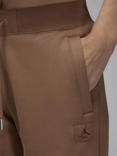 Спортивні штани жіночі Jordan W J Flt Flc Pant 24 FV7059-223 M Коричневі (197595817745) - зображення 5