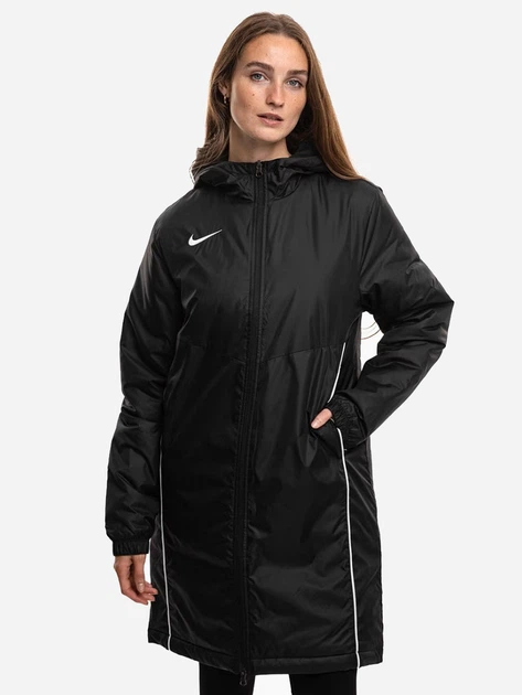 Куртка демісезонна довга з капюшоном жіноча Nike Therma-Fit Park 26 HM7280-010 XS Чорна (198726182183) - Фото 1 Куртка демісезонна довга з капюшоном жіноча Nike Therma-Fit Park 26 HM7280-010 XS Чорна (198726182183) - зображення 1