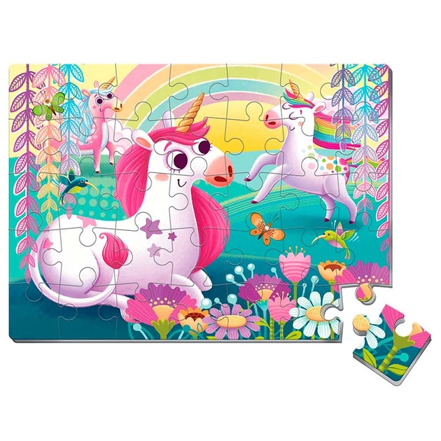 Мякі пазли Vladi Toys А4 "Єдинороги" 35 елементів фомові VT1102-34 - зображення 2