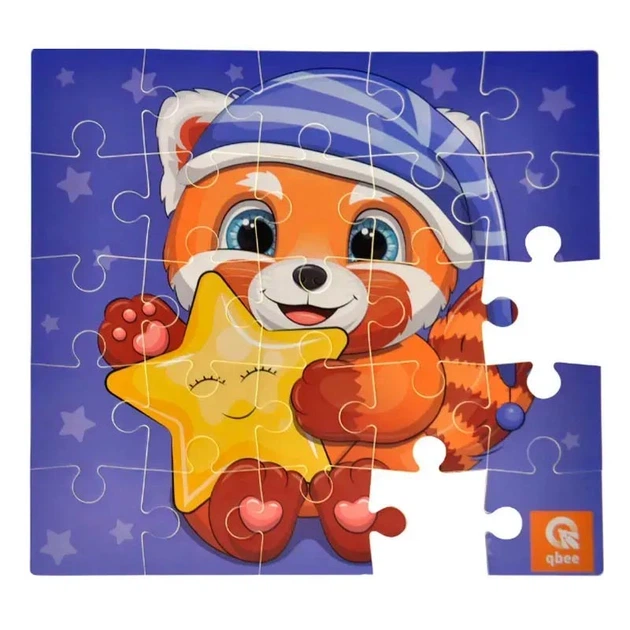 Пазлы qbee "Звездный Енотик" 25 элементов фомовые QB100-006 - Фото 3 Пазлы qbee "Звездный Енотик" 25 элементов фомовые QB100-006 - изображение 3