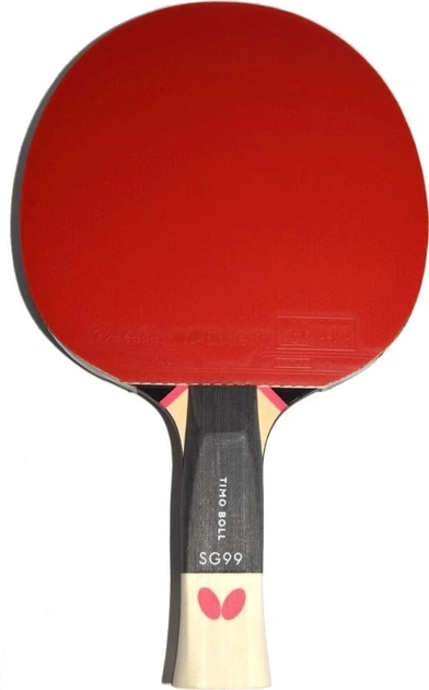 Ракетка для настільного тенісу Butterfly Timo Boll SG99 Чорно-червона (4001078850326) - зображення 3