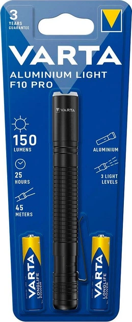 Latarka ręczna Varta Aluminium Light F10 Pro (4008496056422) - obraz 2