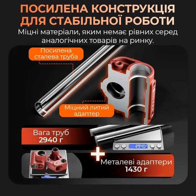 Штатив для микроскопа YCS Dragon Arm универсальный / вращение 360° / длина 400 мм / диаметр 32 мм / Black - изображение 3