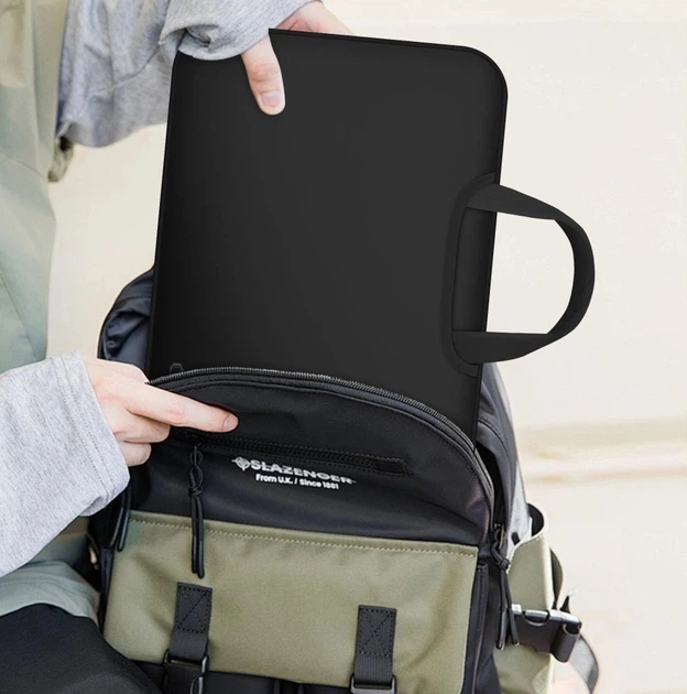 Torba na laptopa Tech-Protect Neopren Bag 15-16" Black (5906302371440) - obraz 6