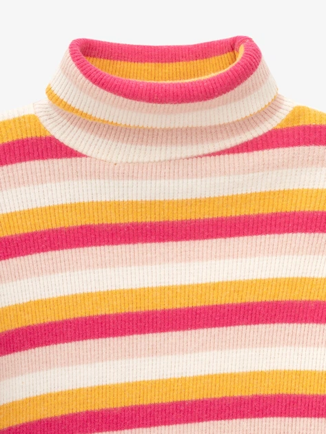 Водолазка з візерунком для дівчинки GENUA G01306-0002 128 см Жовто- малиновий shop (2000999925580) - изображение 2