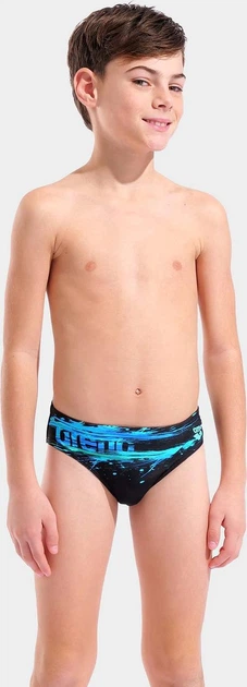 Плавки-слипы для мальчиков Arena PAINT SWIM BRIEFS черный, бирюзовый Дит 128 см - Фото 1 Плавки-слипы для мальчиков Arena PAINT SWIM BRIEFS черный, бирюзовый Дит 128 см - изображение 1