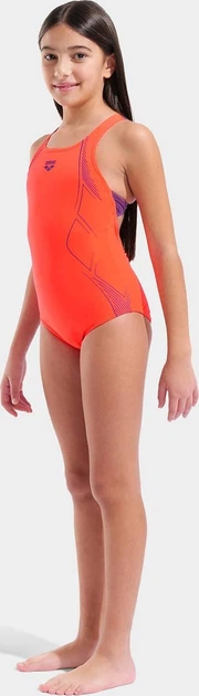 Купальник слитный для девушек Arena GRAPHIC SWIMSUIT SWIM PRO BACK оранжевый Дит 152 см - изображение 2