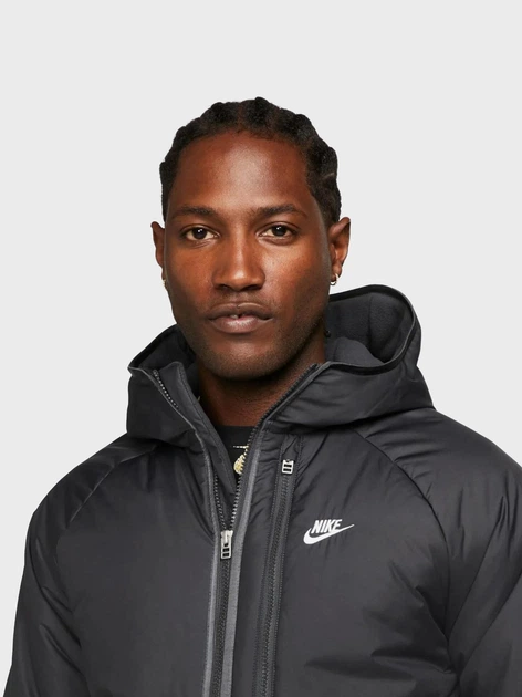 Куртка зимова чоловіча Nike M Nsw Tf Rpl Legacy Hd Jkt DX2038-070 S Чорна (196149681610) - Фото 4 Куртка зимова чоловіча Nike M Nsw Tf Rpl Legacy Hd Jkt DX2038-070 S Чорна (196149681610) - зображення 4