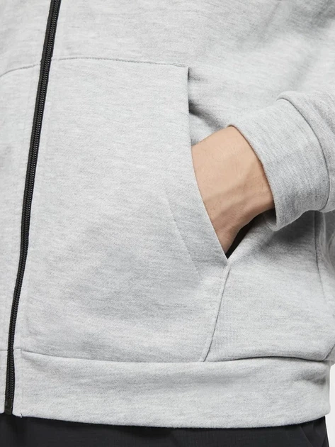 Спортивная кофта флисова утепленная мужская Nike M Nk Dry Hoodie Fz Fleece CJ4317-063 S Светло-серая (193655219474) - изображение 6