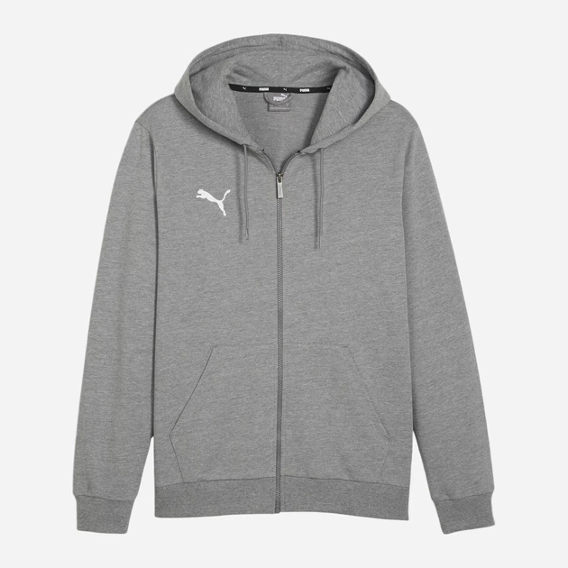 Спортивная кофта мужская Puma Team Goal Casuals Hooded 658595-33 M Серая (4099686740009) - Фото 3 Спортивная кофта мужская Puma Team Goal Casuals Hooded 658595-33 M Серая (4099686740009) - изображение 3