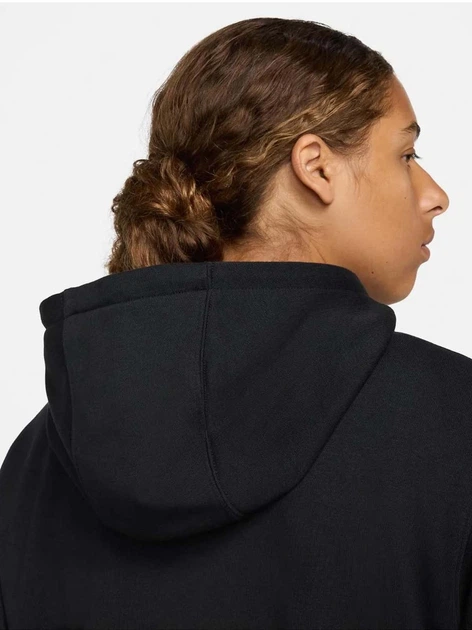 Толстовка на молнии мужская Nike M Nk Club Ft Fz Hoodie FN3884-010 L Черная (197593326034) - Фото 4 Толстовка на молнии мужская Nike M Nk Club Ft Fz Hoodie FN3884-010 L Черная (197593326034) - изображение 4