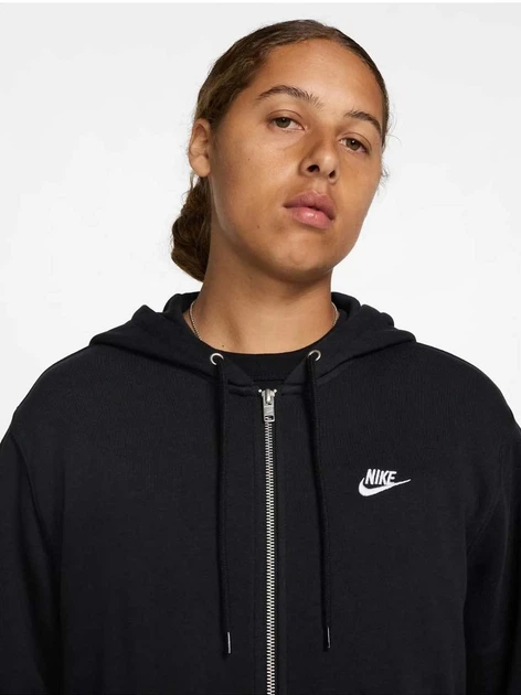 Толстовка на молнии мужская Nike M Nk Club Ft Fz Hoodie FN3884-010 M Черная (197593337245) - изображение 7