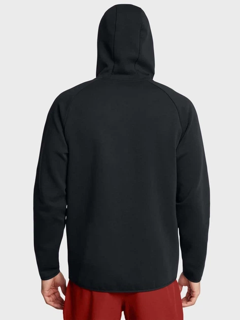 Спортивная кофта флисова утепленная мужская Under Armour Ua Unstoppable Flc Fz Hd Eu 1389352-001 L Черная (197778116290) - изображение 2