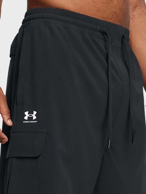 Шорты короткие мужские Under Armour Ua Vibe Woven Cargo Short 1386560-001 L Черные (197777281623) - изображение 4