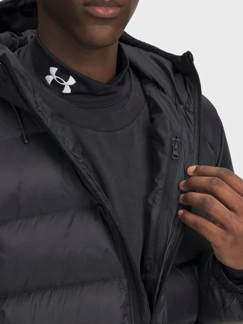 Пуховик зимний короткий мужской Under Armour Ua Sportswear Down Jkt 6006357-001 S Черный (198632813959) - изображение 3