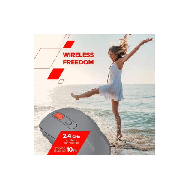 Мишка Canyon OnClick 20 Wireless White (CNE-CMSW20W) - изображение 5