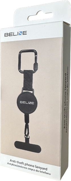 Antykradzieżowa smycz Beline do telefonu Black (5906849669499) - obraz 6
