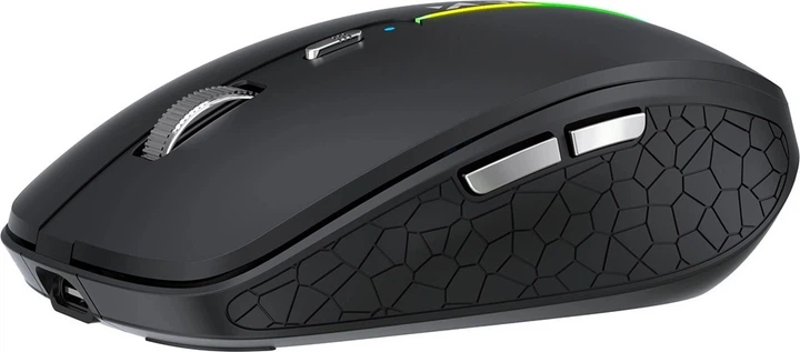 Mysz Wozinsky WMGK-1132 RGB Wireless/Bluetooth Black (5907769384134) - obraz 4