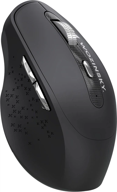 Mysz Wozinsky WMGK-1134 Ergonomic Wireless/Bluetooth Black (5907769384141) - Zdjęcie 2 Mysz Wozinsky WMGK-1134 Ergonomic Wireless/Bluetooth Black (5907769384141) - obraz 2
