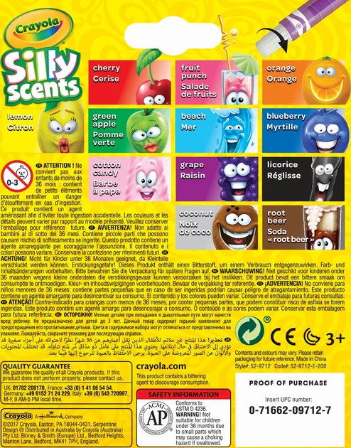 Zestaw kredy świecowej Crayola Silly Scents Twist wykręcane z zapathem 12 szt (0071662097127) - obraz 3