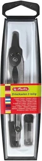 Cyrkiel Herlitz w etui + grafit Czarny (4008118710008) - Zdjęcie 1 Cyrkiel Herlitz w etui + grafit Czarny (4008118710008) - obraz 1
