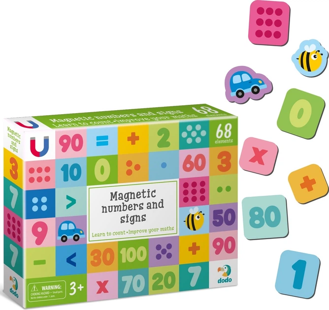 Zestaw edukacyjny DoDo magnetyczne cyfry i znaki (4823115909329) - Zdjęcie 2 Zestaw edukacyjny DoDo magnetyczne cyfry i znaki (4823115909329) - obraz 2