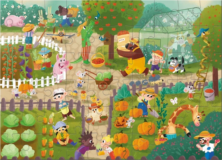 Puzzle obserwacyjne Dodo Lato na wsi 60 elementów (4823115910936) - obraz 4