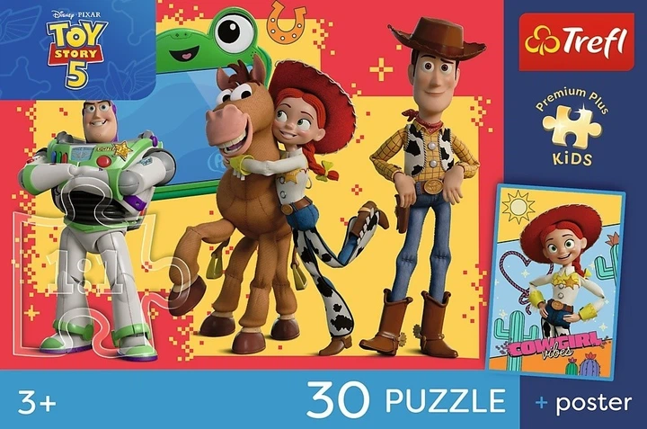 Пазл Trefl Premium Plus Kids Toy Story 5 Пригоди іграшок 30 елементів (5900511183443) - зображення 4
