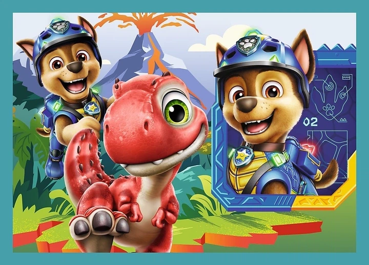 Puzzle Trefl Paw Patrol The Dino Movie Opowieści z wyspy dinozaurów 35+48+54+70 elementów (5900511346879) - obraz 2