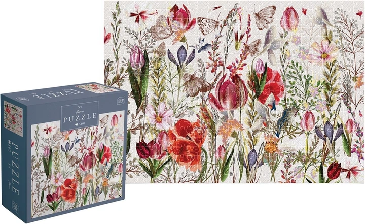 Puzzle trójwarstwowe Interdruk Flowers 5 33x48 cm 500 szt. (5902277370082) - obraz 2