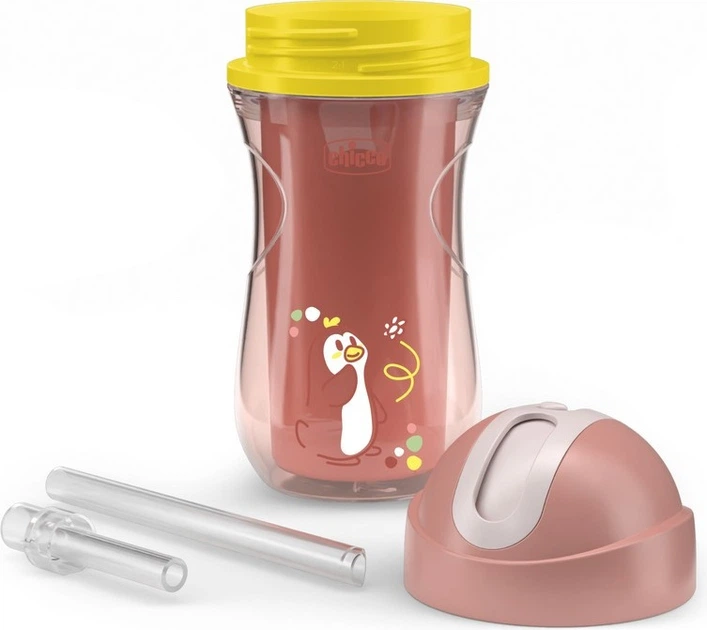 Kubek niekapek Chicco ze słomką Sport Cup 266 ml koralowy (8058664180721) - obraz 7