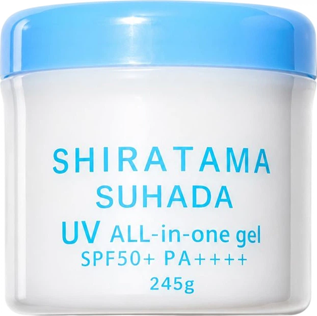 Увлажняющий крем-гель для комплексного ухода за лицом и телом Kor Japan Shiratama Suhada UV All in One Gel SPF50+ PA++++ 245 г (4571365224050) - изображение 2