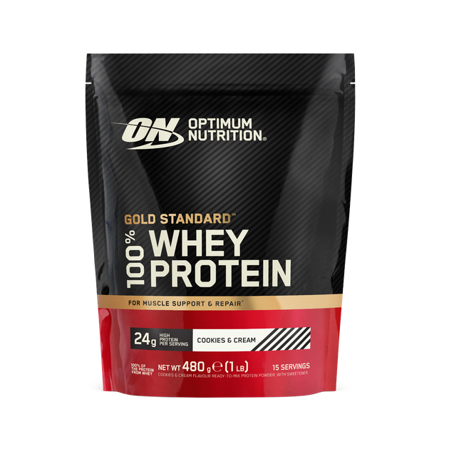 Протеїн 100% Whey Gold Standard 450 г кремове печиво - Optimum Nutrition - Фото 1 Протеїн 100% Whey Gold Standard 450 г кремове печиво - Optimum Nutrition - зображення 1