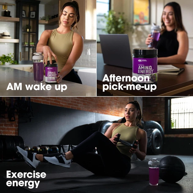 Аминокислота Optimum Nutrition Amino Energy 270 г Concord Grape / тёмный виноград (USA) - изображение 6