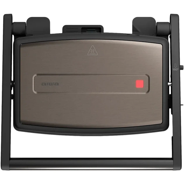 Электрогриль контактный AIWA KAMADO ASM-1500 1500 Вт, 27×18 см, съемный поддон - изображение 2