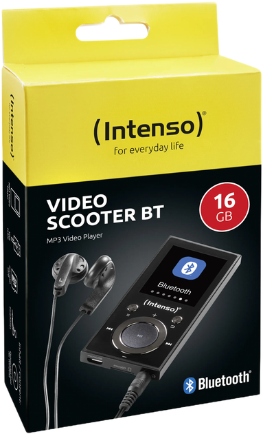 MP3-плеєр Intenso Video Scooter BT Black (4034303032525) - зображення 3