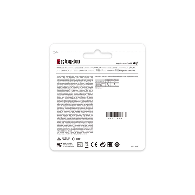 USB-флешка Kingston DataTraveler 70 256 ГБ USB 3.2 Gen 1 Type-C Black (740617331233) - изображение 5