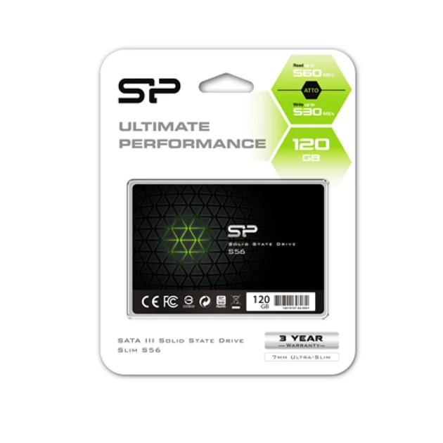 SSD Silicon Power S56 120 ГБ 2.5" SATA 460/360 МБ/с (4712702652895) - изображение 2