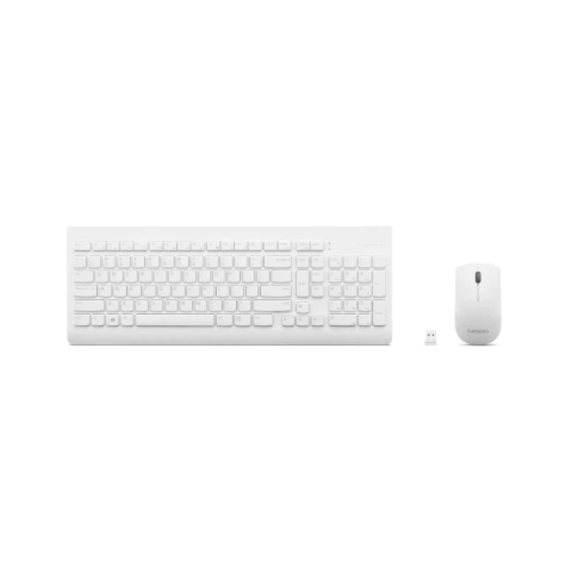 Комплект клавиатура + мышь Lenovo 510 беспроводной 2.4 GHz US раскладка White (193638871774) - изображение 2
