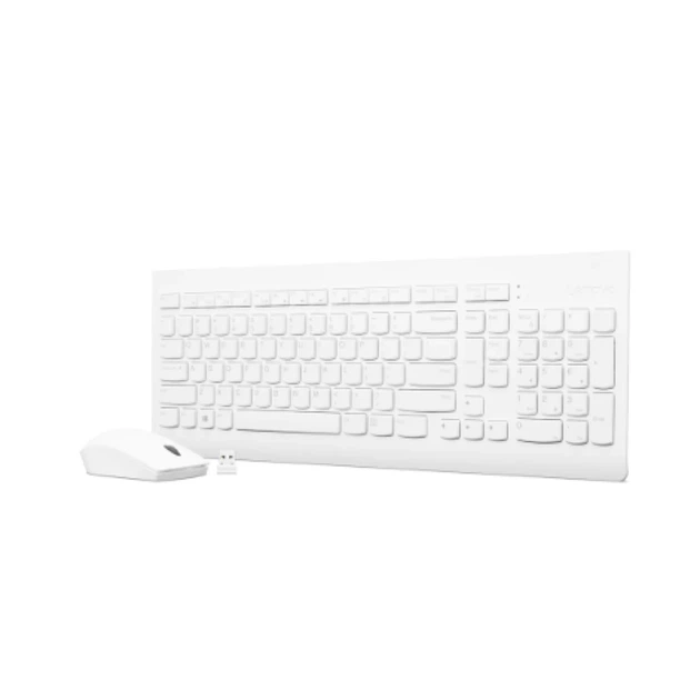 Комплект клавиатура + мышь Lenovo 510 беспроводной 2.4 GHz US раскладка White (193638871774) - изображение 3