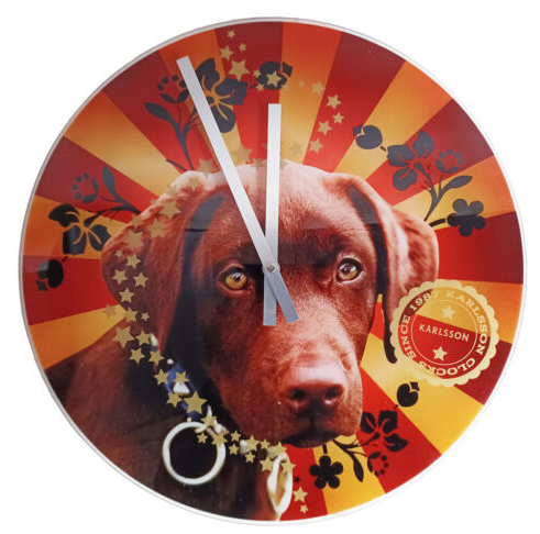 Настенные часы Mystic Animals Dog (диаметр 40 см) стекло - Фото 1 Настенные часы Mystic Animals Dog (диаметр 40 см) стекло - изображение 1