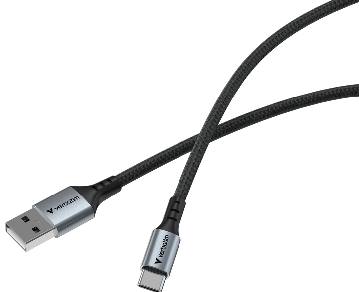 Кабель живлення та синхронізації Verbatim 31843 USB-A–USB-C 120 см Чорний (23942318439) - зображення 3