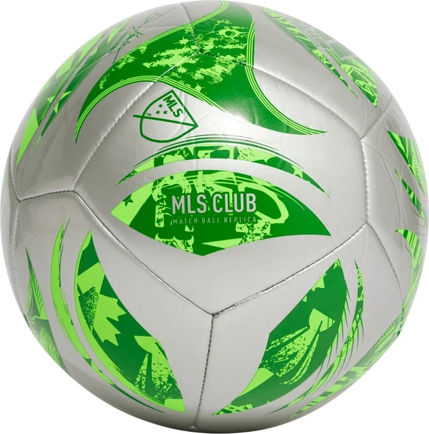 Piłka nożna Adidas MLS Club Srebrno-zielona (196475310369) - Zdjęcie 1 Piłka nożna Adidas MLS Club Srebrno-zielona (196475310369) - obraz 1