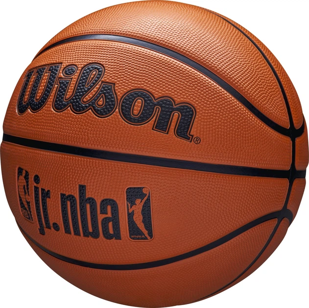 Piłka do koszykówki Wilson JR NBA Fam Logo Pomarańczowa (97512653428) - Zdjęcie 4 Piłka do koszykówki Wilson JR NBA Fam Logo Pomarańczowa (97512653428) - obraz 4